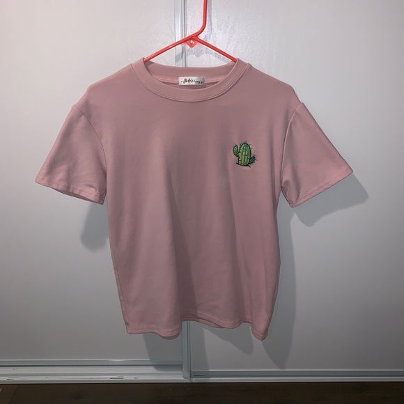 Pink Thick Shirt with Cactus - Picture 1 of 2